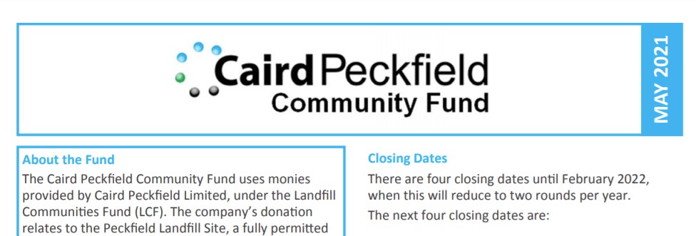  Caird Peckfield Community Fund