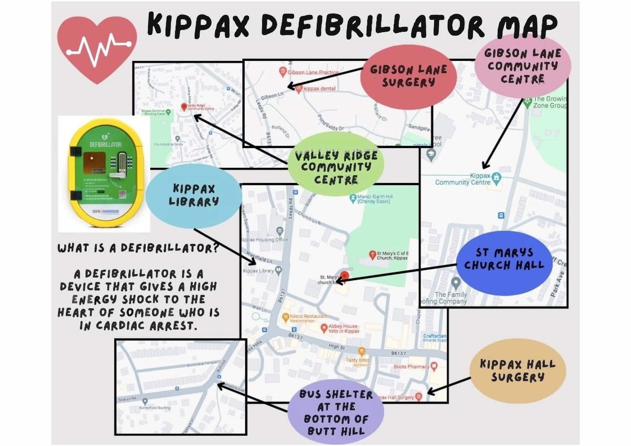 Defibrillator map