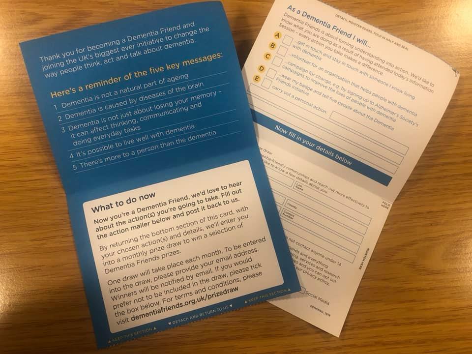 Parish Councillors become Dementia Friends!