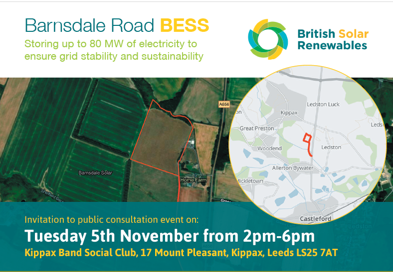 Public Consultation - proposed battery storage facility
