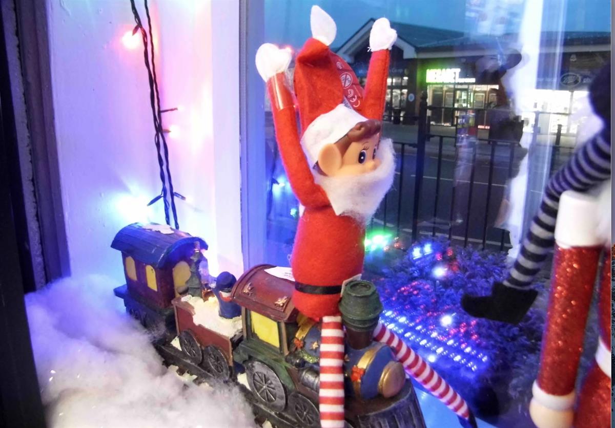 Elf on a train